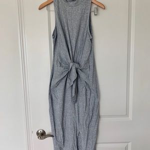 Bae. Mock Neck Maternity Dress with Tie Front